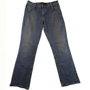Levis Signature Bootcut Jeans Womens 12 Denim Blue Mid Rise Stretch Light Wash‎